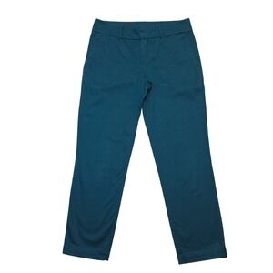 KUT from the Kloth Teal Crop Trouser Pants Womens Size 2 Casual